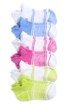 Zella Girl Kids' Assorted 6-pack No-show Socks In Pink Rosebud- Multi Pack