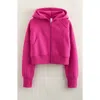 Zella Girl Kids' Cloud Fleece Full Zip Hoodie In Pink