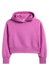 Zella Girl Kids' Cloud Fleece Hoodie In Pink Rosebud