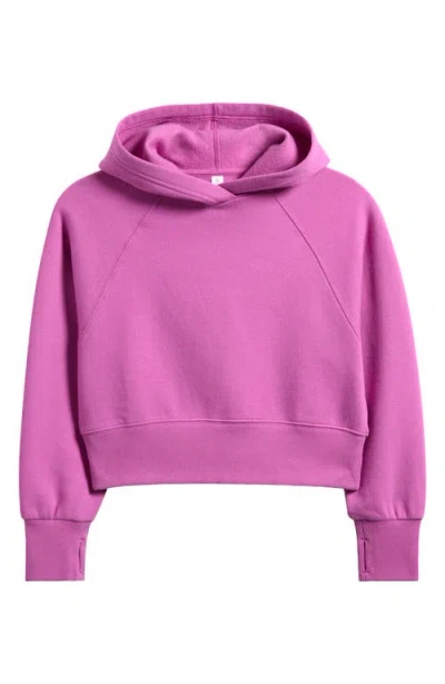 Zella Girl Kids' Cloud Fleece Hoodie In Pink Rosebud