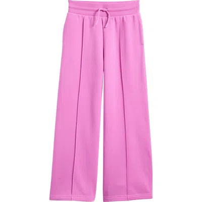 Zella Girl Kids' Cloud Fleece Wide Leg Sweatpants In Pink Rosebud