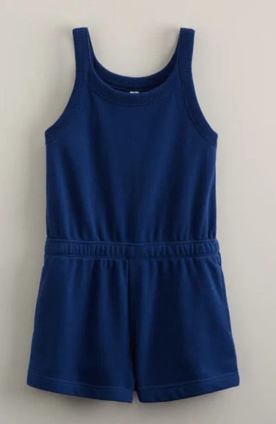 Zella Girl Kids' Cotton Romper In Blue
