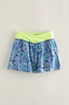 Zella Girl Kids' Finish Line Running Shorts In Blue