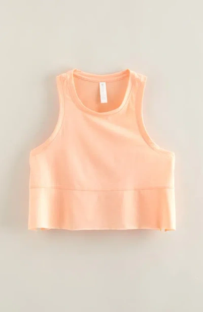 Zella Girl Babies'  Kids' Freetime Side Slit Tank Top In Coral Nectar