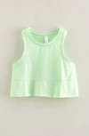Zella Girl Babies'  Kids' Freetime Side Slit Tank Top In Green Verde