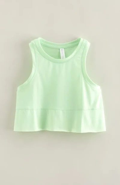 Zella Girl Babies'  Kids' Freetime Side Slit Tank Top In Green Verde