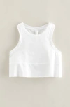 Zella Girl Babies'  Kids' Freetime Side Slit Tank Top In White