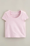 Zella Girl Kids' Get The Scoop Tee In Pink