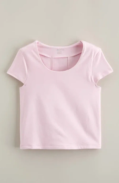 Zella Girl Kids' Get The Scoop Tee In Pink