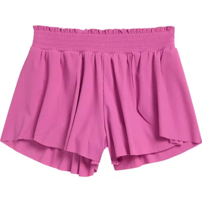 Zella Girl Kids' High Kick Skirty Short In Pink Rosebud