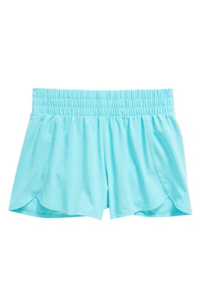 Zella Girl Kids' On Your Mark Shorts In Teal Scuba