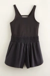 Zella Girl Kids' One & Done Romper In Black