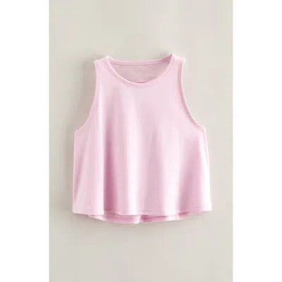 Zella Girl Kids' Sway Back Cutout Tank In Pink