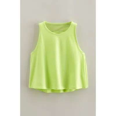 Zella Girl Kids' Sway Back Cutout Tank In Green