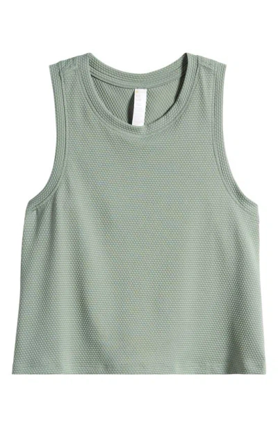 Zella Girl Kids' Tie Back Tank In Green Lilypad