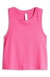 Zella Girl Kids' Tie Back Tank In Pink Glimmer