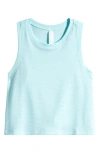 Zella Girl Kids' Tie Back Tank In Teal Retreat