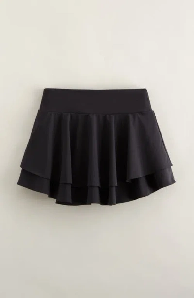 Zella Girl Kids' Tiered Skort In Black