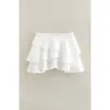 Zella Girl Kids' Tiered Skort In White