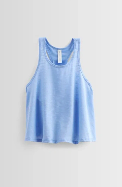 Zella Girl Kids' Twist Back Tank In Blue Hydrangea