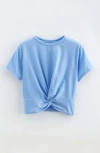 Zella Girl Kids' Twist Front T-shirt In Blue