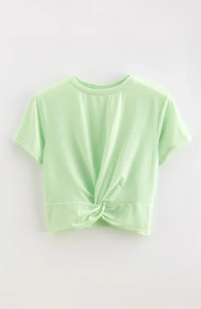 Zella Girl Kids' Twist Front T-shirt In Green
