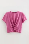 Zella Girl Kids' Twist Front T-shirt In Pink