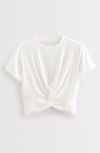 Zella Girl Kids' Twist Front T-shirt In White