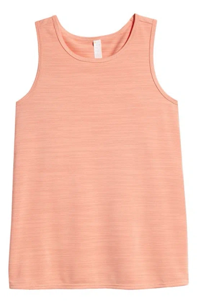 Zella Girl Kids' Waterfall Tank Top In Pink Pudding