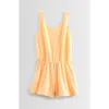 Zella Girl Terry Tank Romper In Yellow
