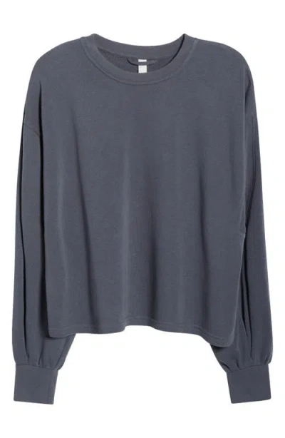 Zella Go Easy Crewneck Sweatshirt In Gray