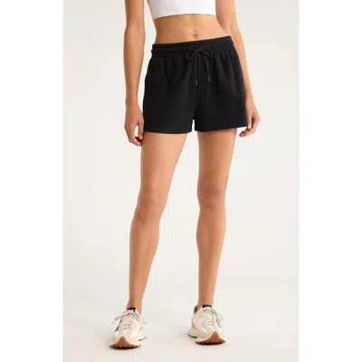 Zella Go Easy French Terry Shorts In Black