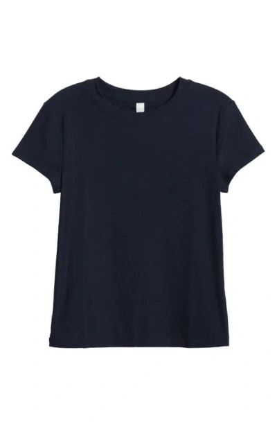 Zella Go-to Rib T-shirt In Navy Sapphire