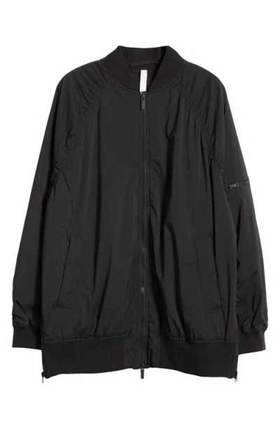 Zella Go With It Aviator Jacket In Black