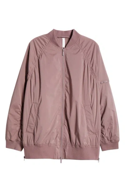 Zella Go With It Aviator Jacket In Purple Moon