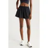 Zella High Waist Flutter Shorts In Black