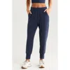 Zella High Waist Ultrasoft Knit Joggers In Blue