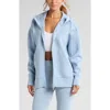 Zella Intention Zip Hoodie In Blue Fog