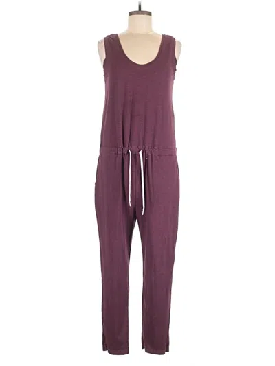 Pre-owned Zella Jumpsuit In Burgundy