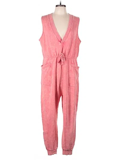 Pre-owned Zella Jumpsuit In Pink