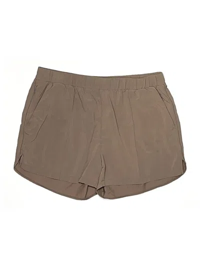 Pre-owned Zella Khaki Shorts In Brown