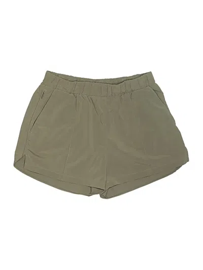 Pre-owned Zella Khaki Shorts In Green