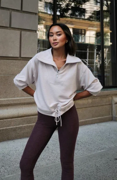 ZELLA ZELLA KICKBACK OTTOMAN HALF ZIP PULLOVER
