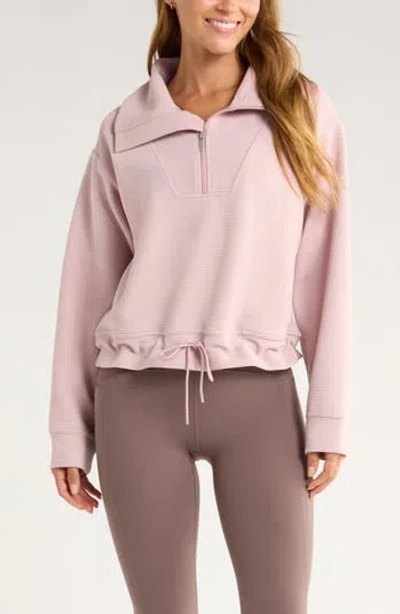 ZELLA ZELLA KICKBACK OTTOMAN HALF ZIP PULLOVER