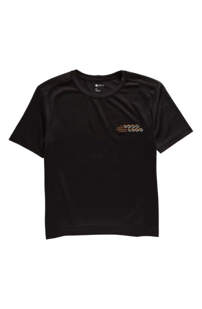 Zella Kids' Bar Code Graphic T-shirt In Black Fearless