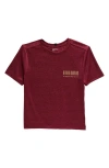 Zella Kids' Bar Code Graphic T-shirt In Purple Winning Mentality