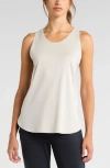 Zella Liana Restore Soft Lite Tank In Grey Moonbeam