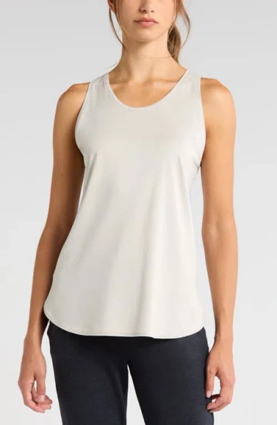 Zella Liana Restore Soft Lite Tank In Grey Moonbeam