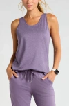 Zella Liana Restore Soft Lite Tank In Purple Montana
