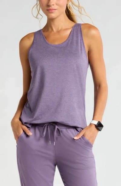 Zella Liana Restore Soft Lite Tank In Purple Montana